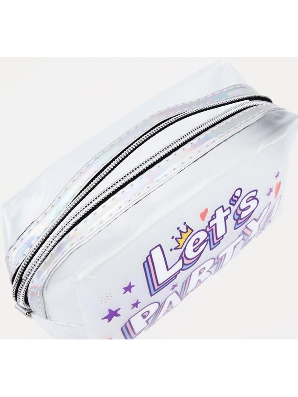 Косметичка на молнии, цвет матовый/разноцветный
