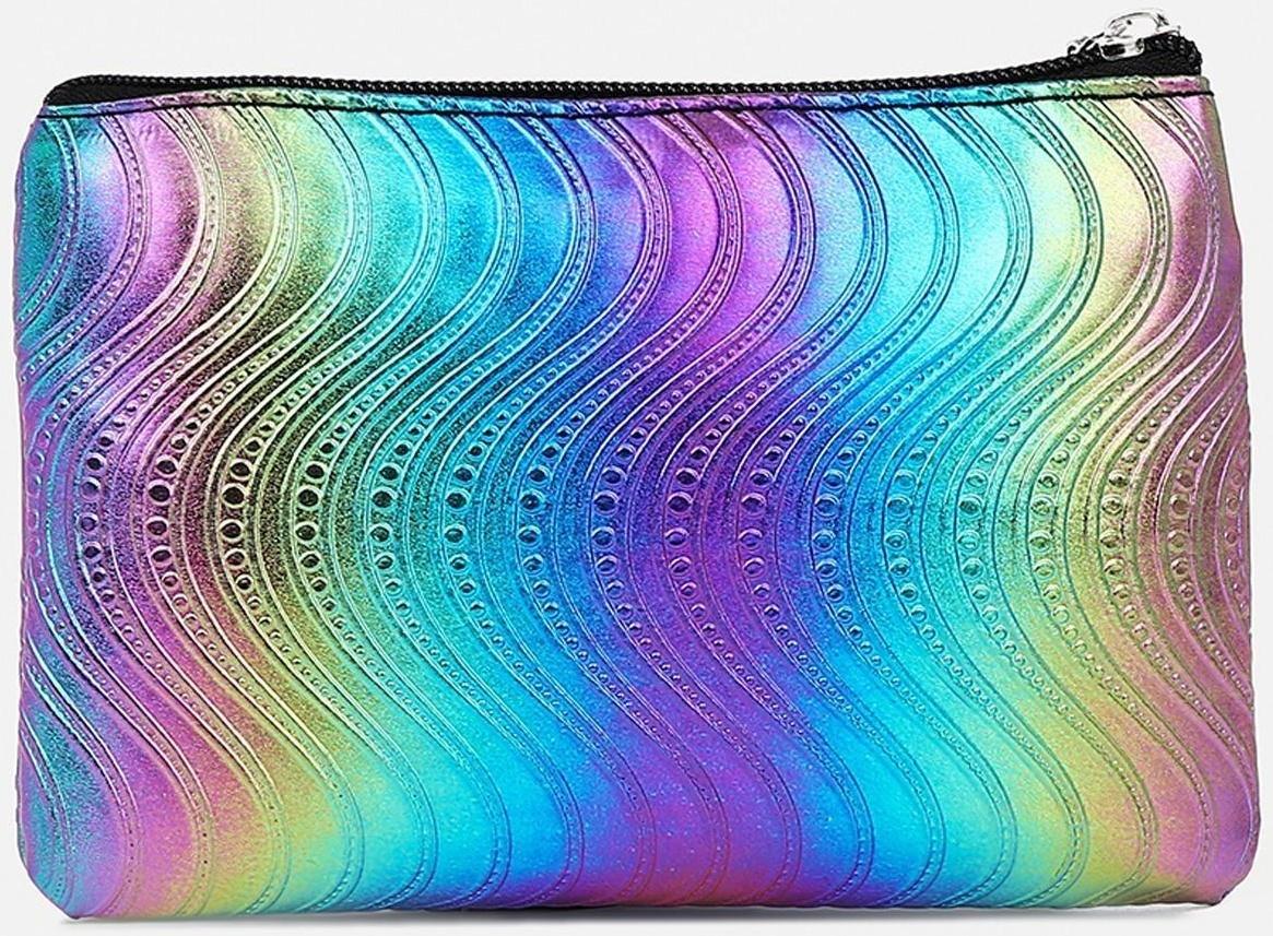 Набор косметичек 2 в 1 на молниях, цвет чёрный