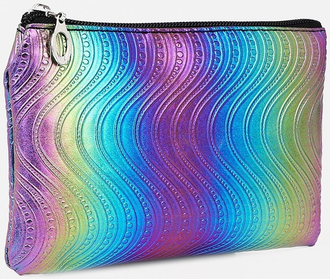 Набор косметичек 2 в 1 на молниях, цвет чёрный