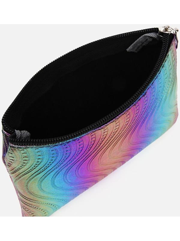 Набор косметичек 2 в 1 на молниях, цвет чёрный