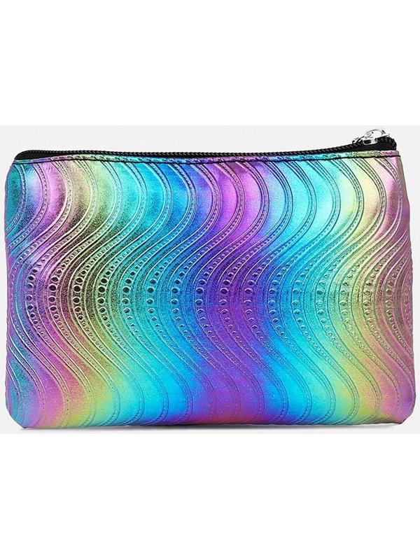 Набор косметичек 2 в 1 на молниях, цвет чёрный