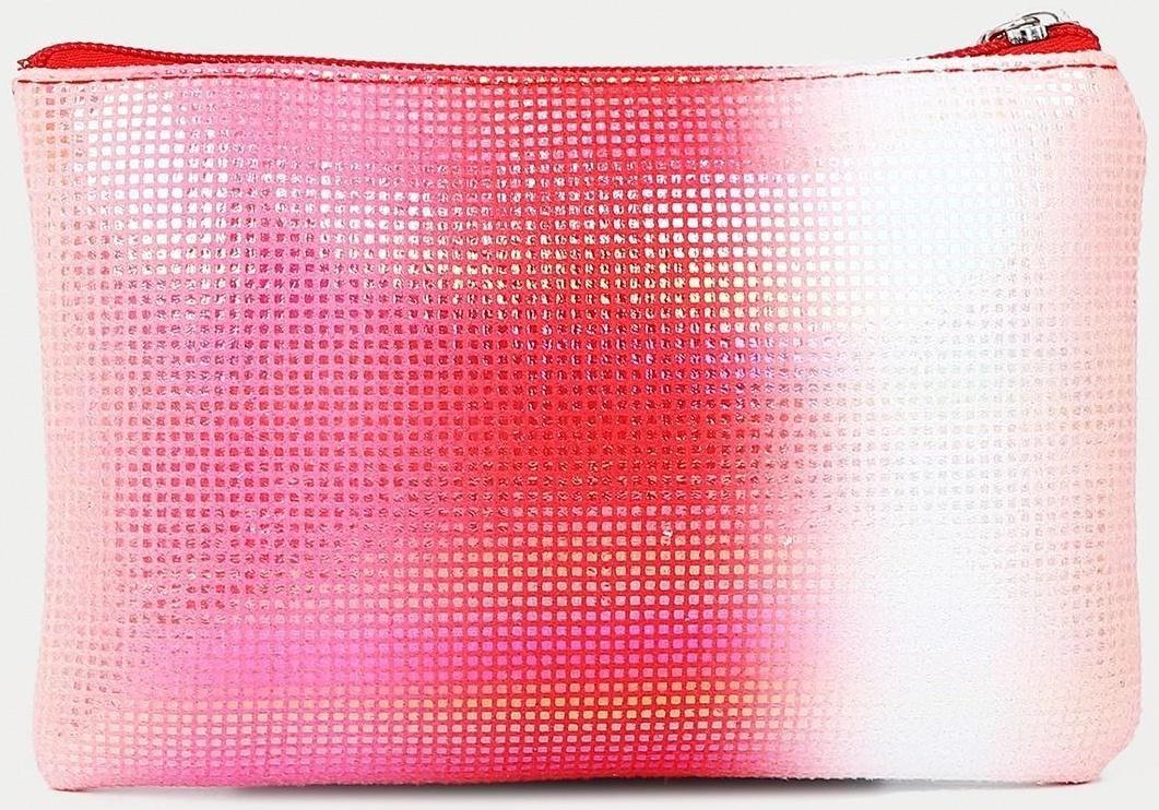 Набор косметичек 2 в 1 на молниях, цвет красный