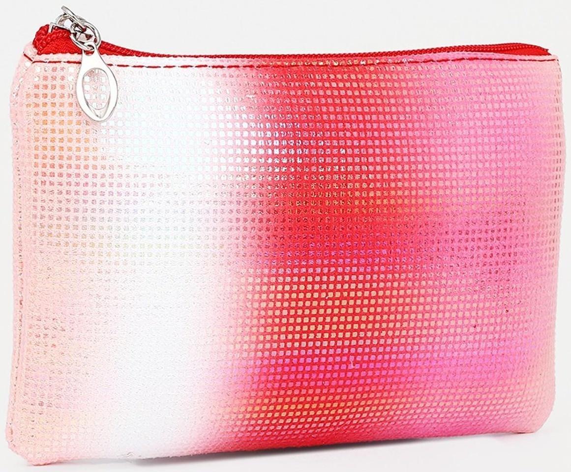 Набор косметичек 2 в 1 на молниях, цвет красный