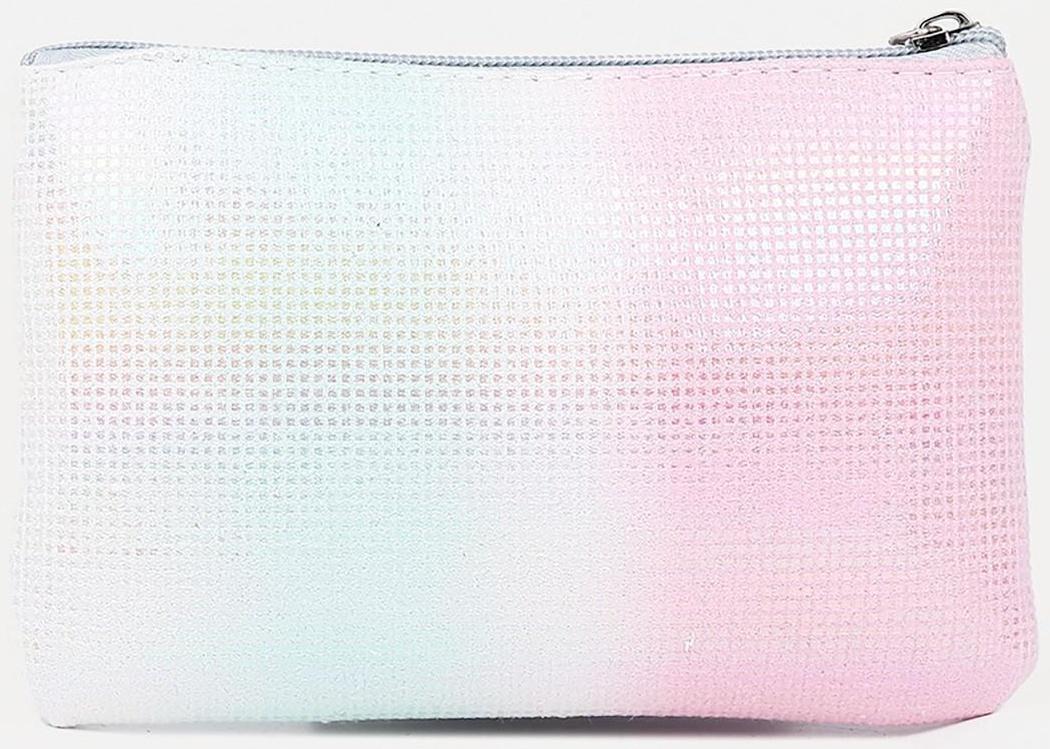 Набор косметичек 2 в 1 на молниях, цвет белый