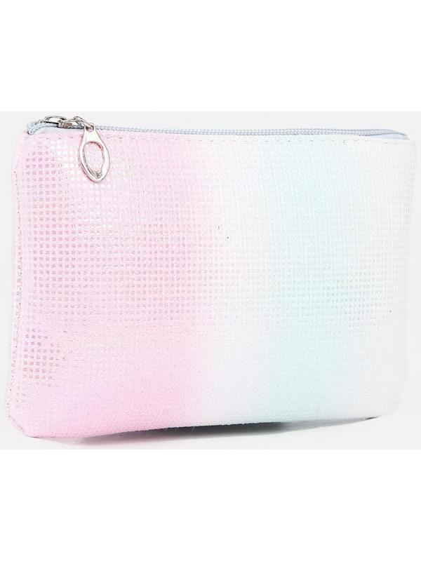 Набор косметичек 2 в 1 на молниях, цвет белый