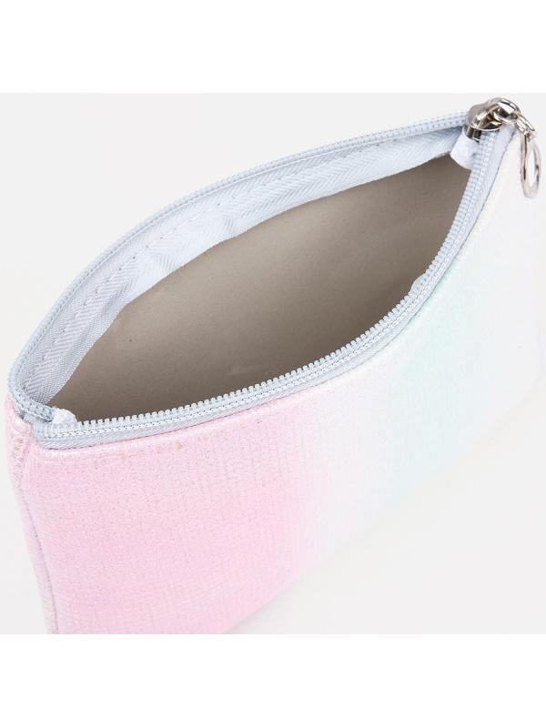 Набор косметичек 2 в 1 на молниях, цвет белый