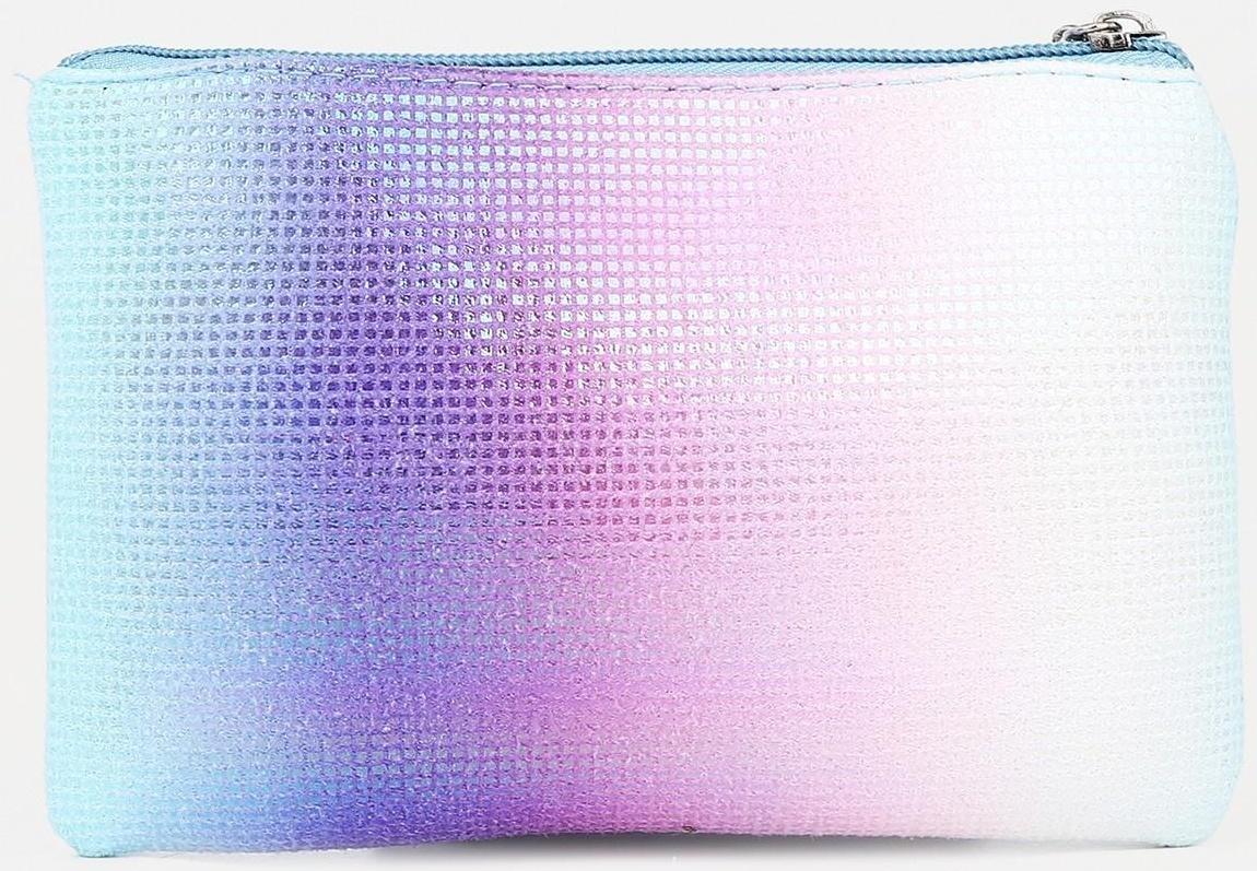 Набор косметичек 2 в 1 на молниях, цвет синий