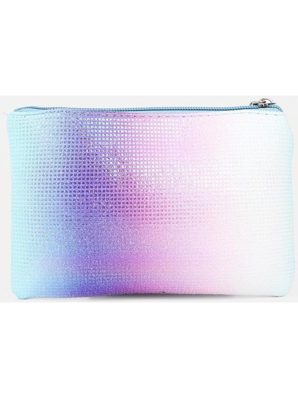 Набор косметичек 2 в 1 на молниях, цвет синий