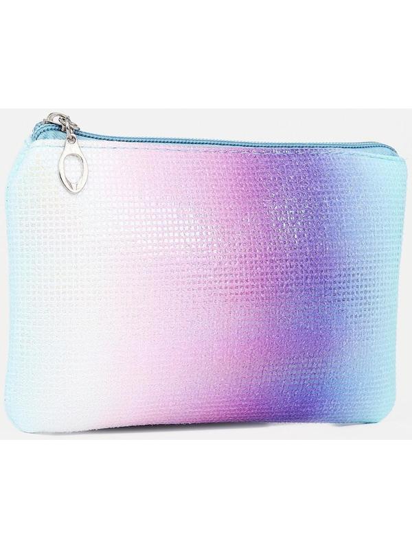 Набор косметичек 2 в 1 на молниях, цвет синий