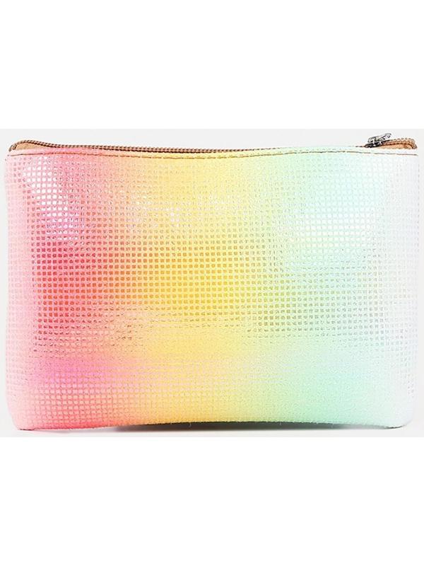 Набор косметичек 2 в 1 на молниях, цвет золотой