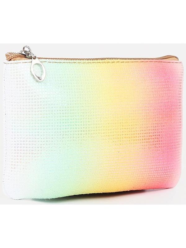 Набор косметичек 2 в 1 на молниях, цвет золотой