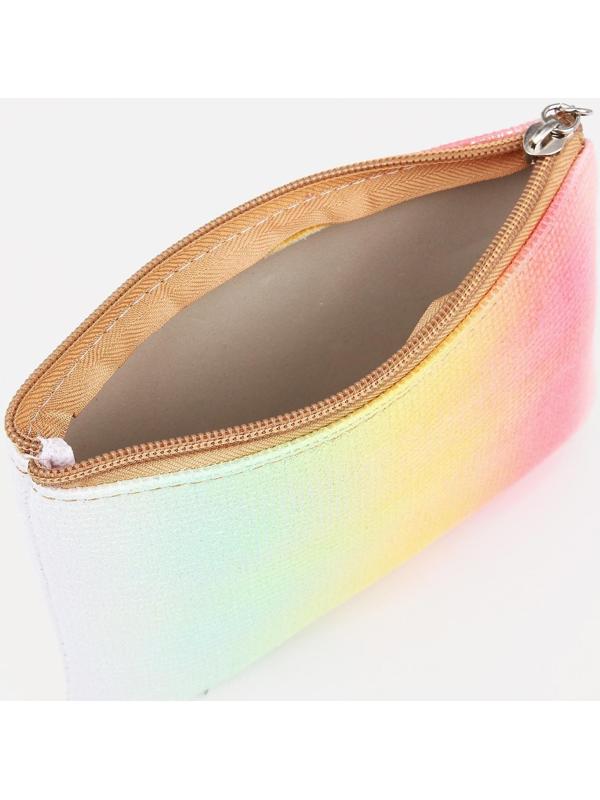 Набор косметичек 2 в 1 на молниях, цвет золотой