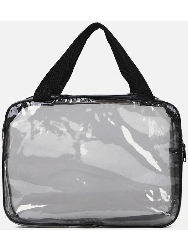 Косметичка на молнии, цвет чёрный