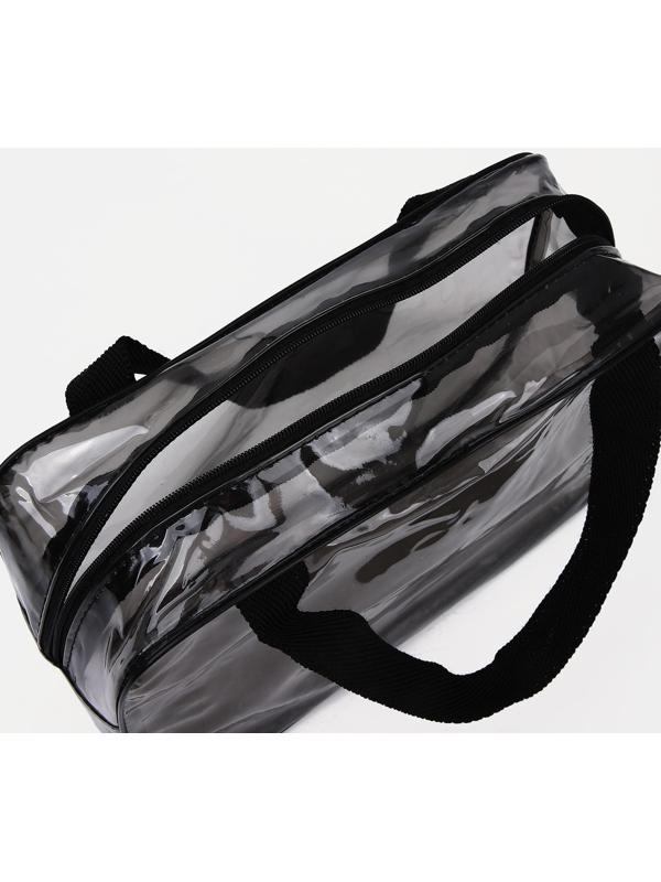 Косметичка на молнии, цвет чёрный