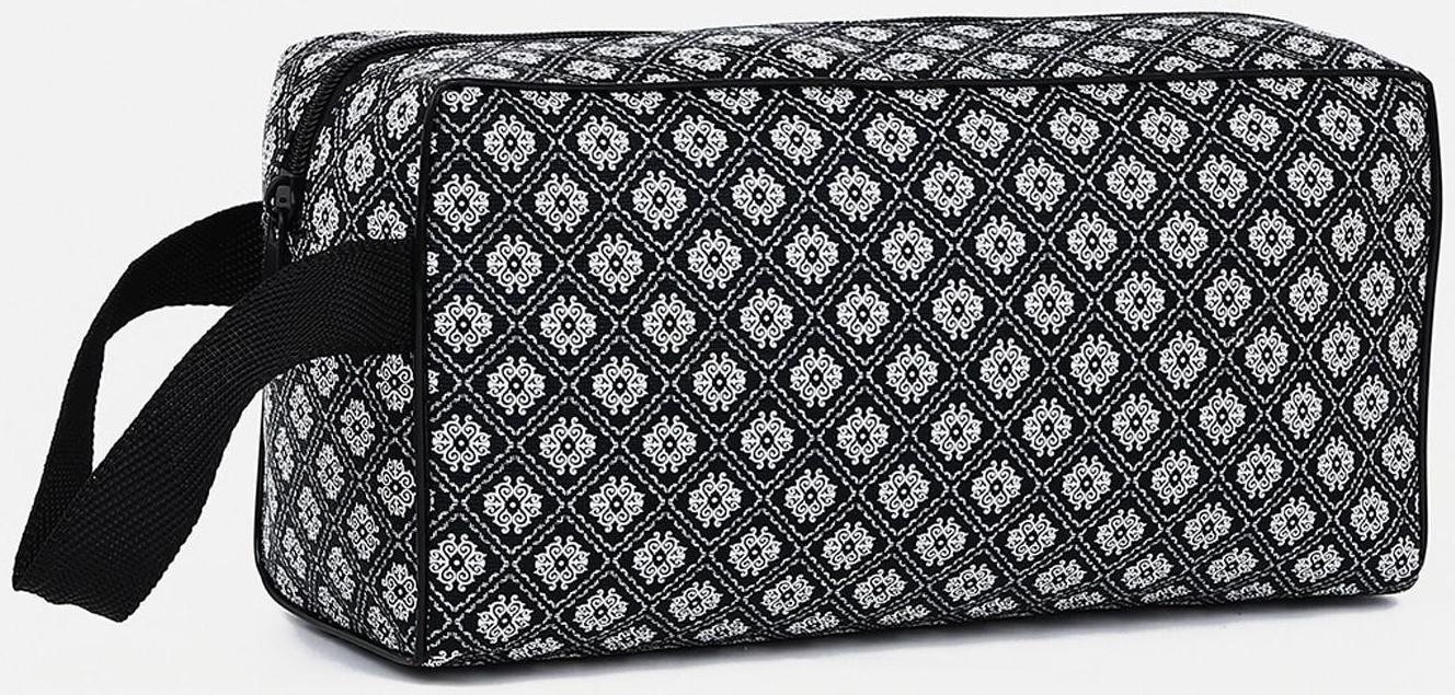 Косметичка на молнии, цвет чёрный