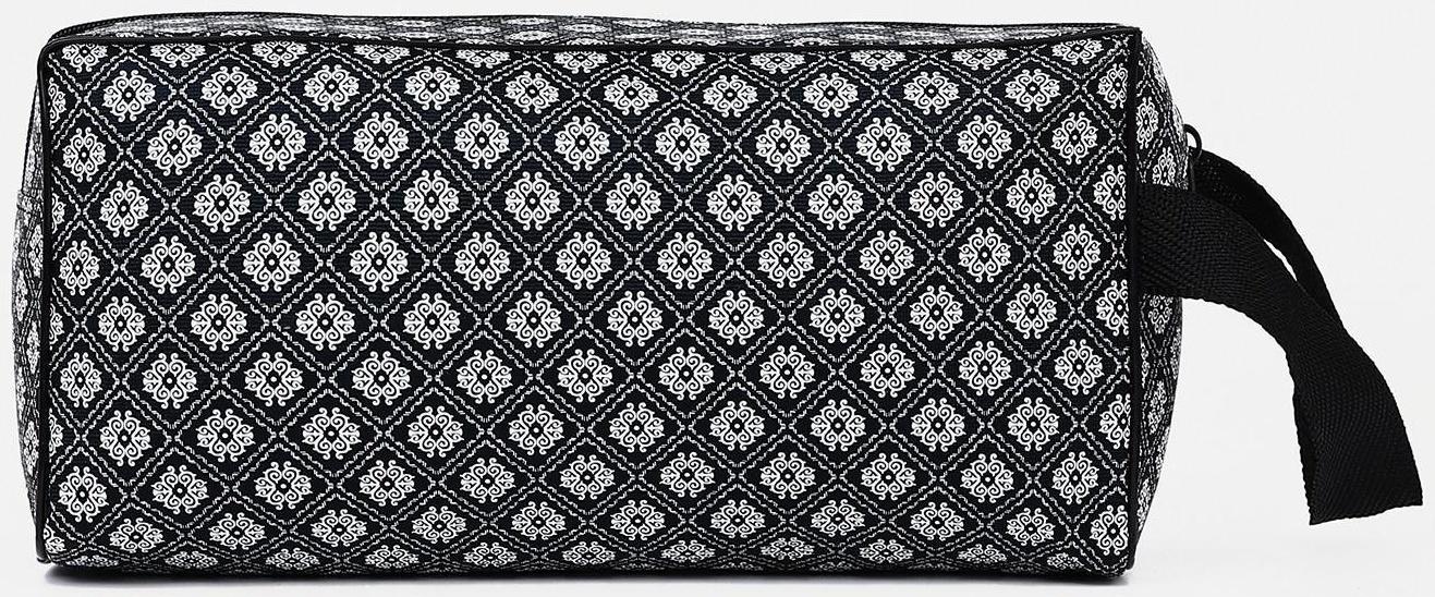 Косметичка на молнии, цвет чёрный