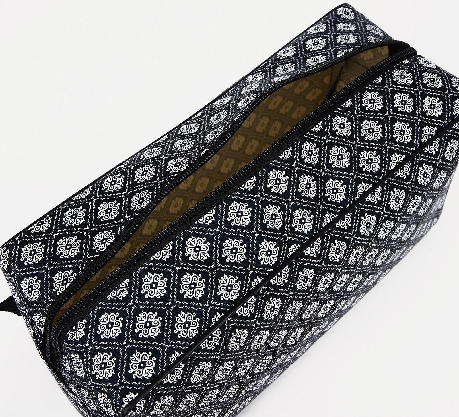 Косметичка на молнии, цвет чёрный