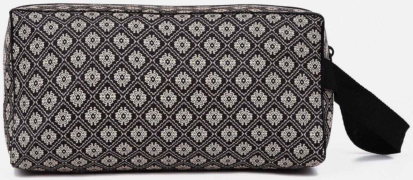 Косметичка на молнии, цвет коричневый