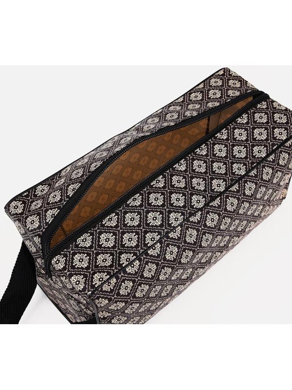 Косметичка на молнии, цвет коричневый