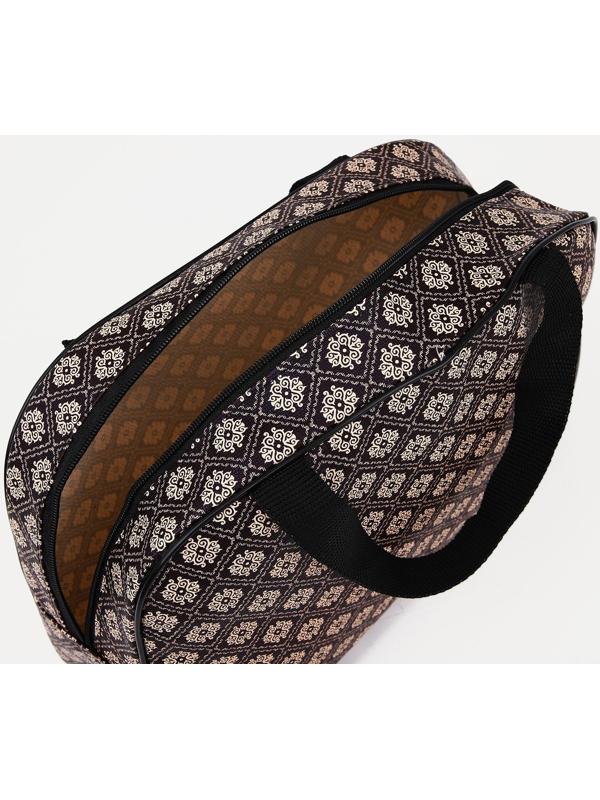 Косметичка на молнии, цвет коричневый