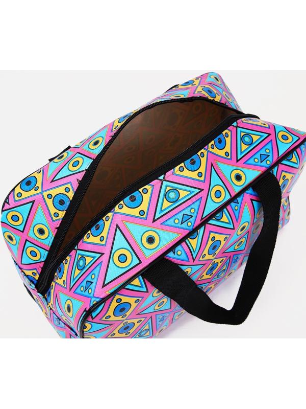 Косметичка на молнии, цвет голубой