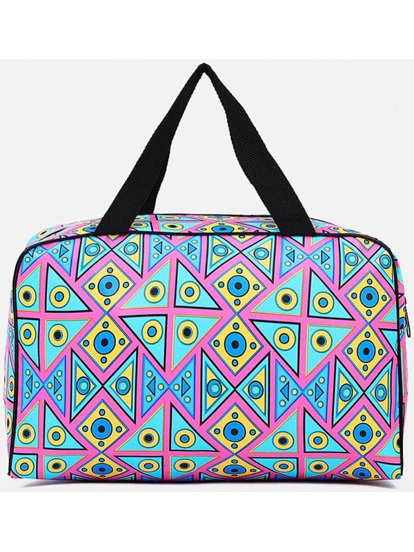 Косметичка на молнии, цвет голубой