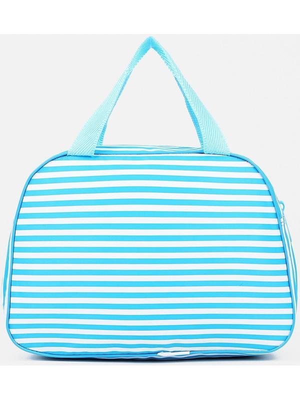 Косметичка на молнии, цвет голубой