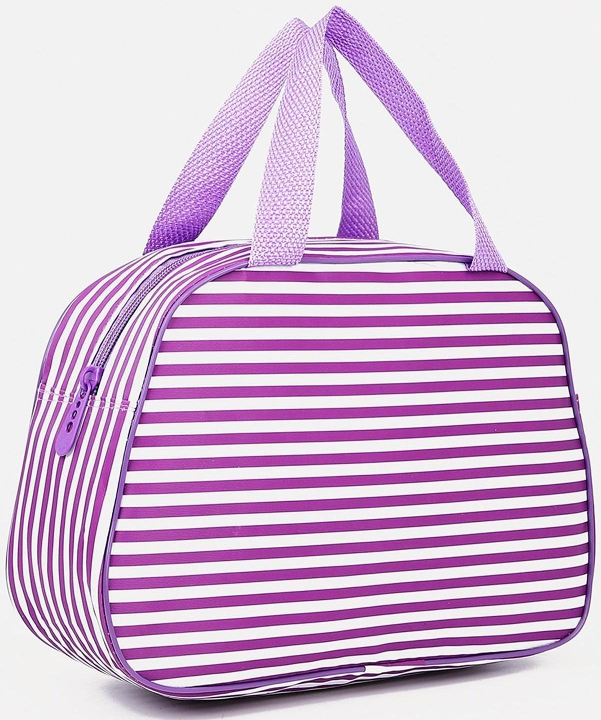 Косметичка на молнии, цвет фиолетовый