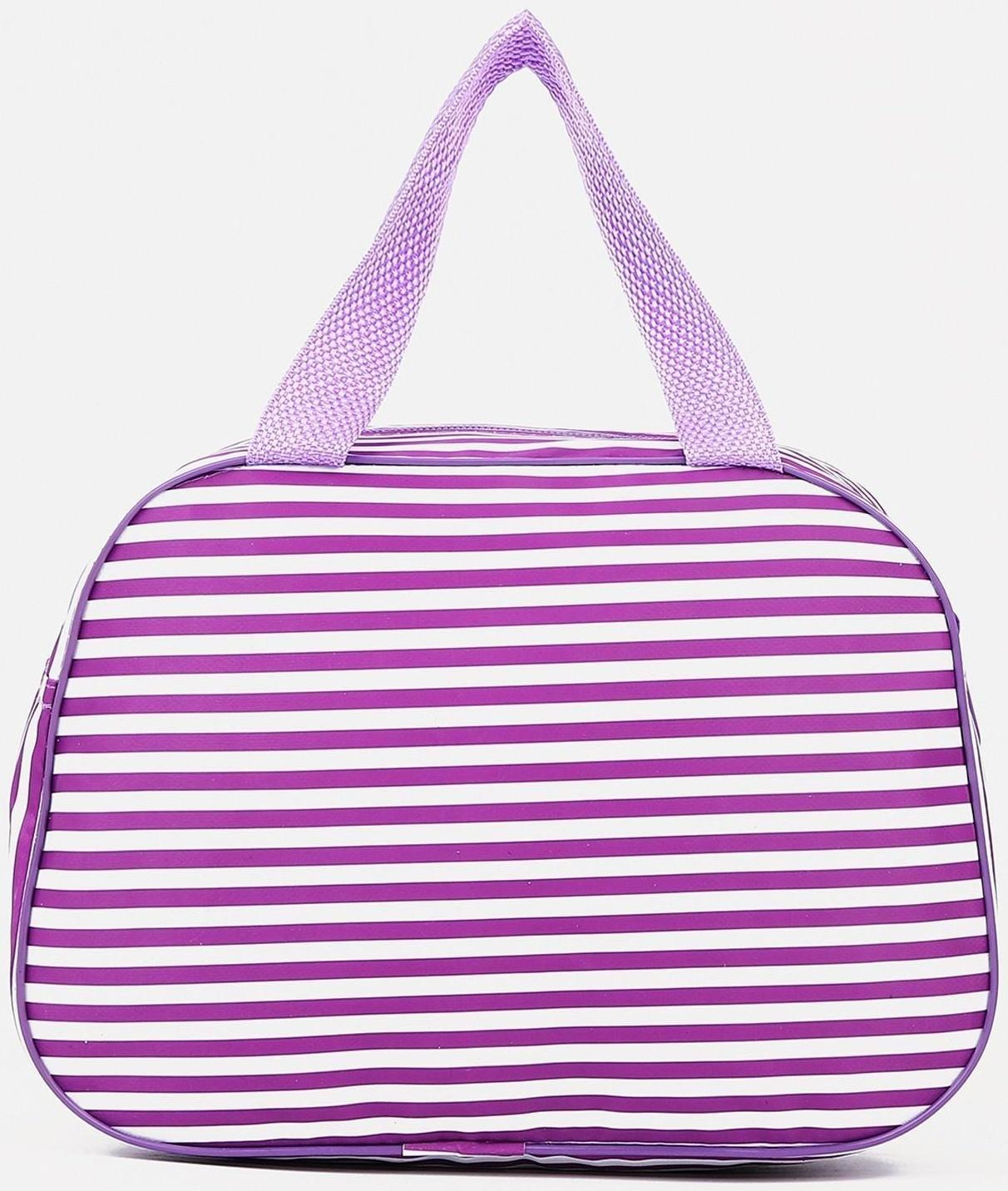 Косметичка на молнии, цвет фиолетовый