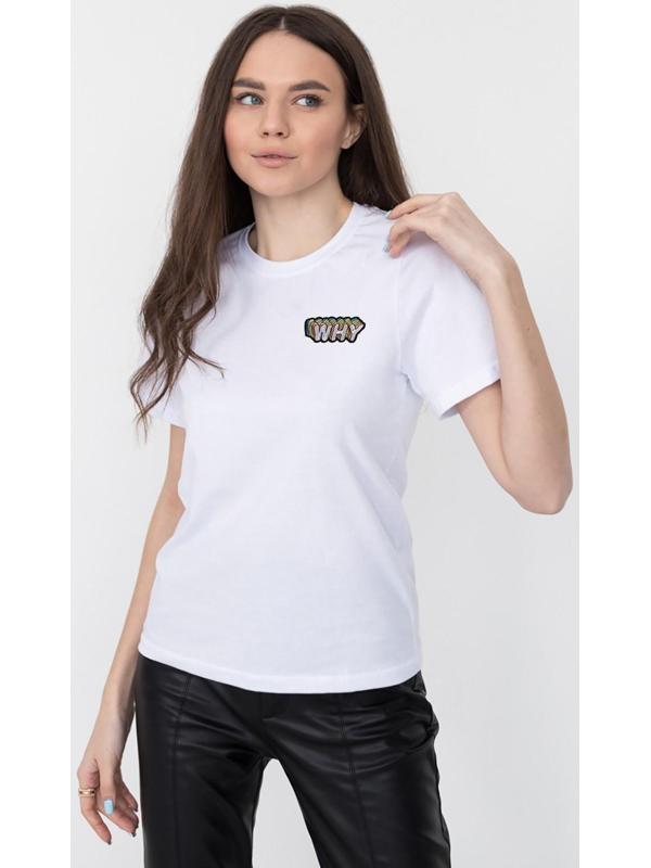 Термоаппликация «Why», 8,5 × 4 см, цвет белый