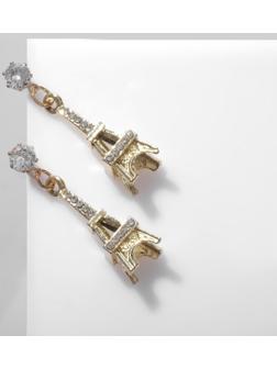 Серьги со стразами 