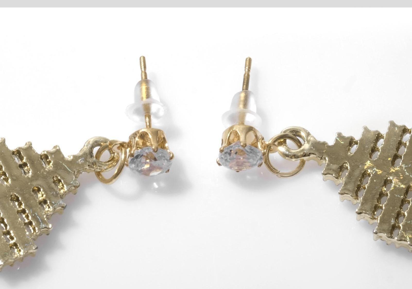 Серьги со стразами 