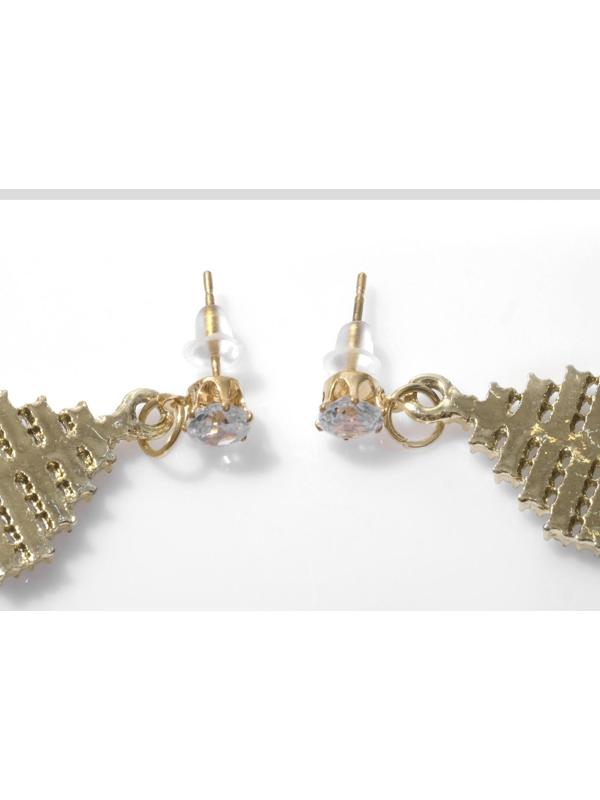 Серьги со стразами 