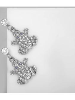 Серьги со стразами 