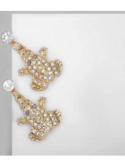 Серьги со стразами 