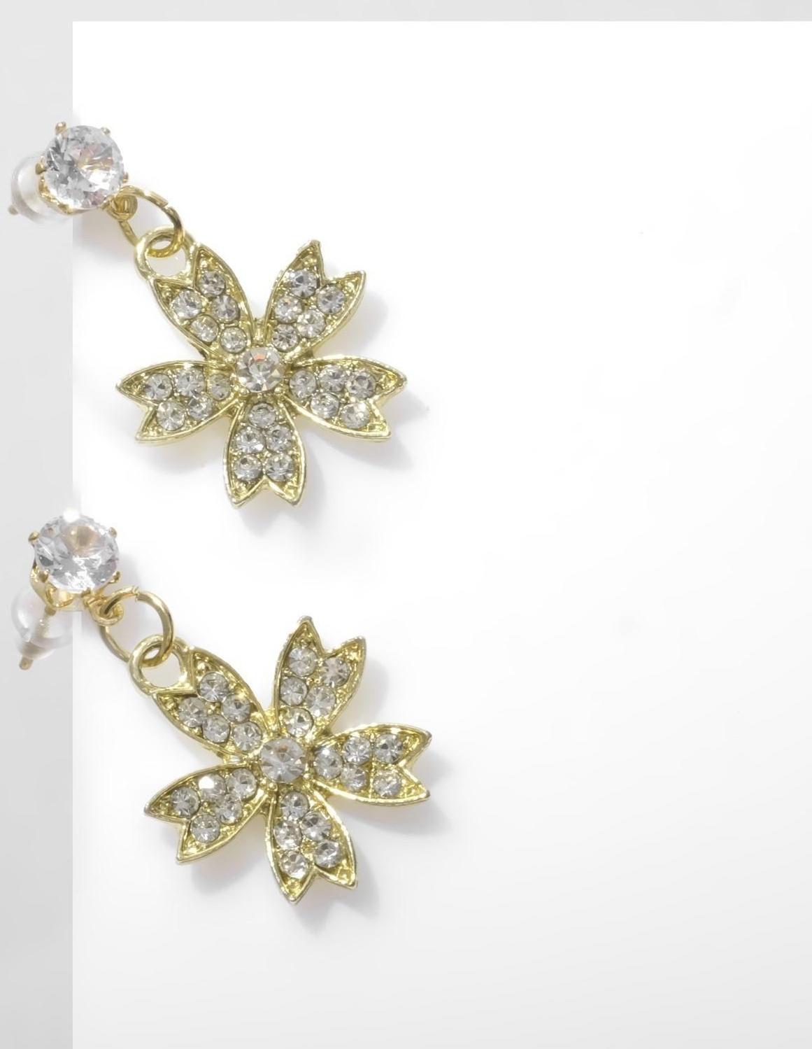 Серьги со стразами 