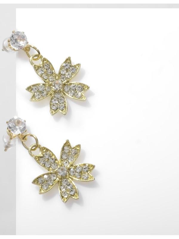 Серьги со стразами 