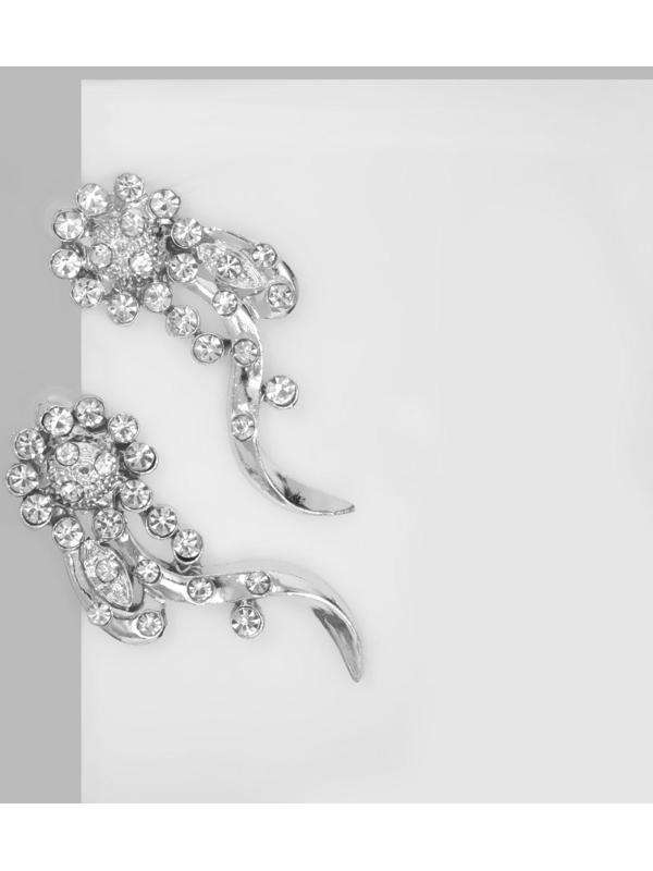 Серьги со стразами 