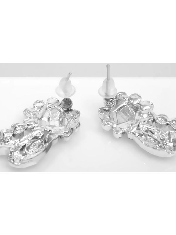 Серьги со стразами 