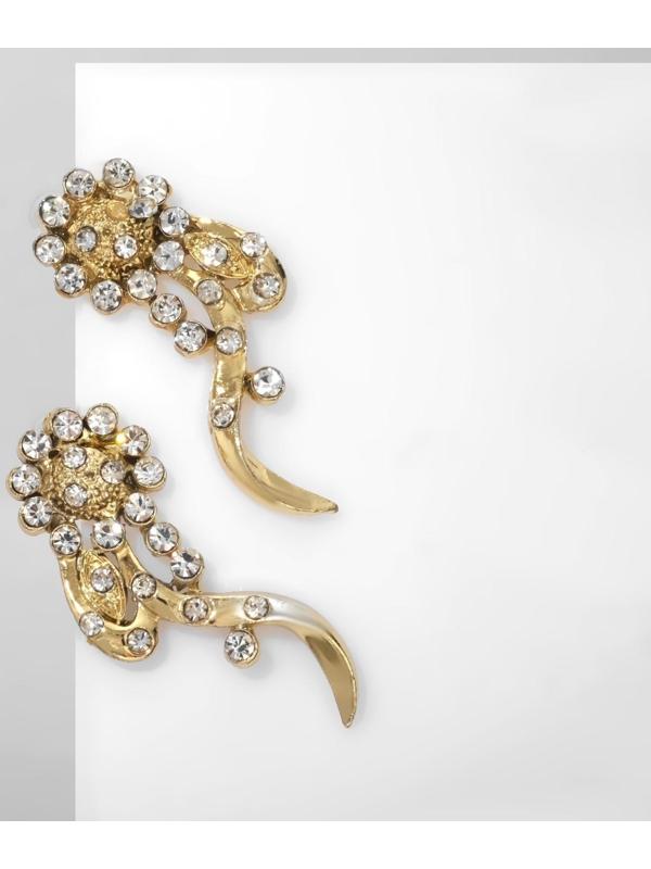 Серьги со стразами 