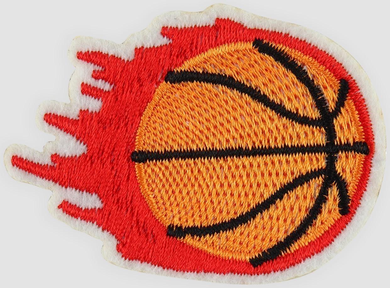 Патч клеевой на одежду, обувь, сумки «Баскетбольный мяч», 6 × 4 см