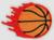 Патч клеевой на одежду, обувь, сумки «Баскетбольный мяч», 6 × 4 см