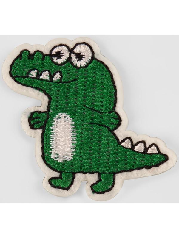 Патч клеевой на одежду, обувь, сумки «Динозавр», 4,5 × 5 см