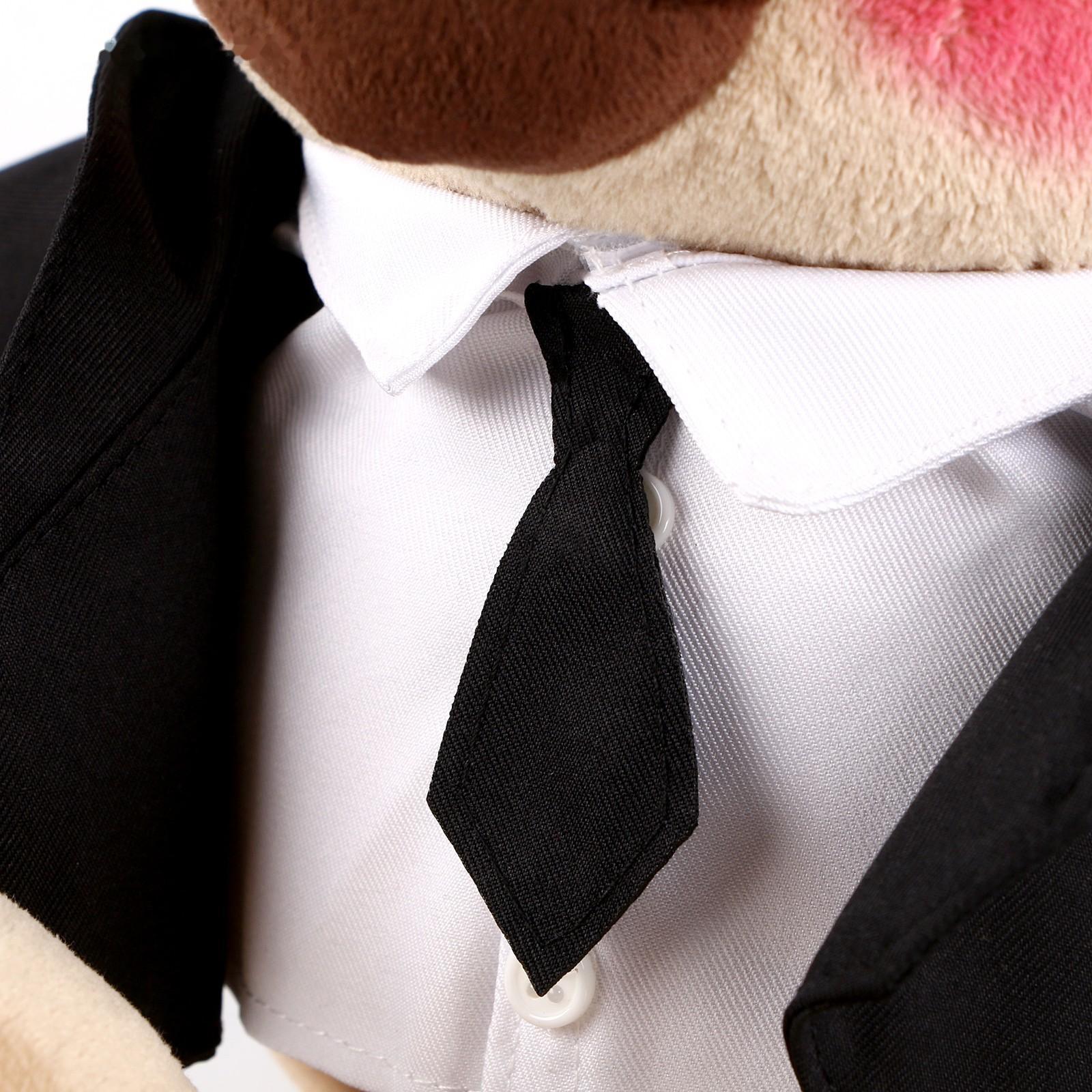 Мягкая игрушка «Боня», в чёрном костюме