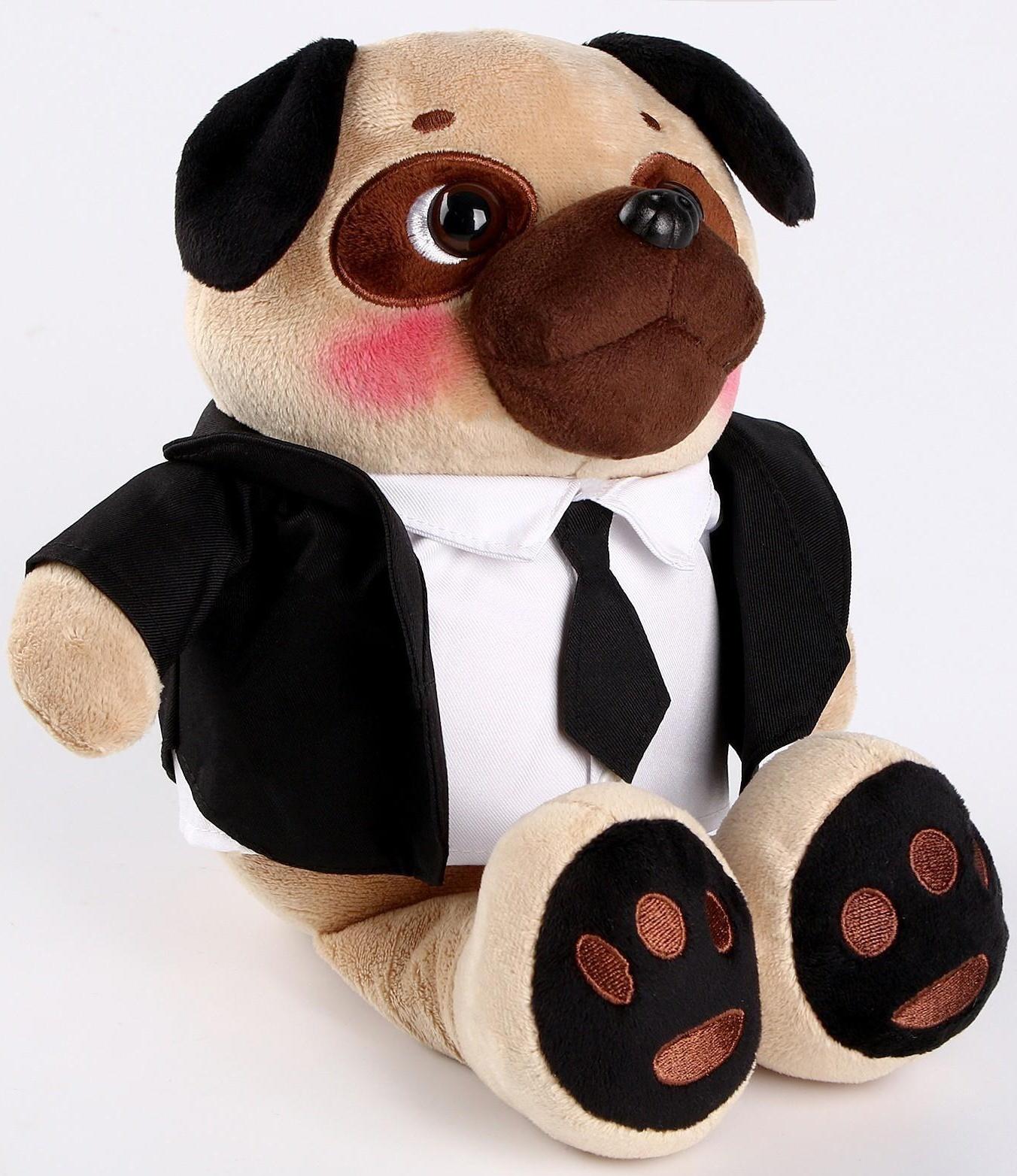 Мягкая игрушка «Боня», в чёрном костюме