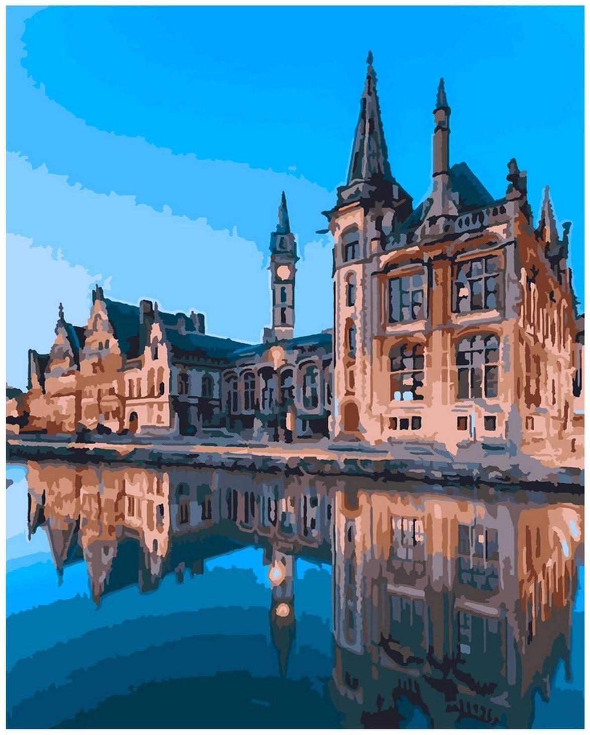 Картина по номерам холст на подрамнике «Город Гент» 40 × 50 см