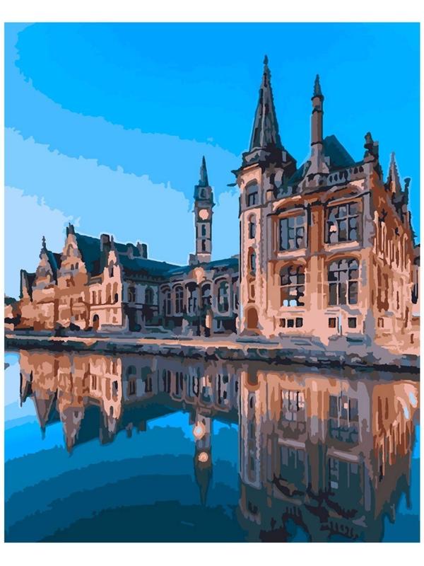 Картина по номерам холст на подрамнике «Город Гент» 40 × 50 см