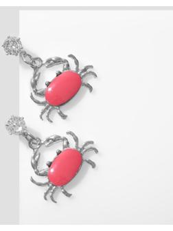 Серьги эмаль 