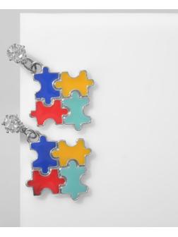 Серьги эмаль 