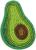 Набор для изготовления украшения-патча «Авокадо» размер: 7,3 × 5 см